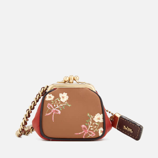 Coach 1941 Women's Kisslock Pouch Bag Saddle Free UK Delivery over £50