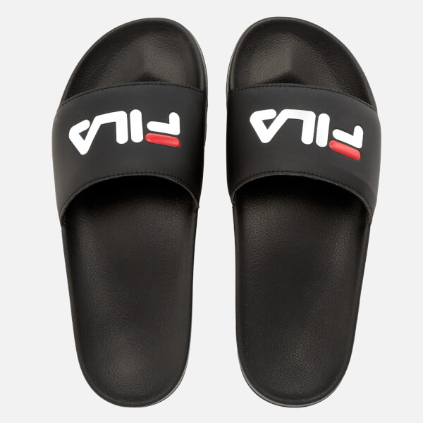 FILA Drifter Slider Sandals - Black/FILA Red/White - FREE UK Delivery