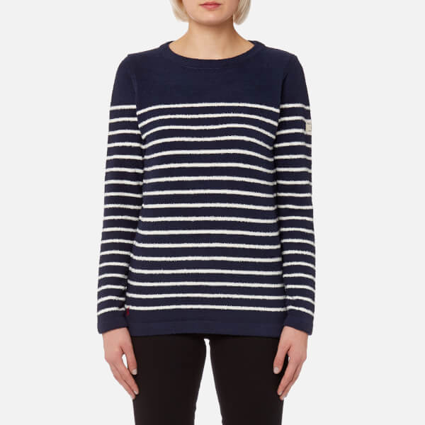 Joules Women's Seaham Breton Jumper - French Navy Womens Clothing ...