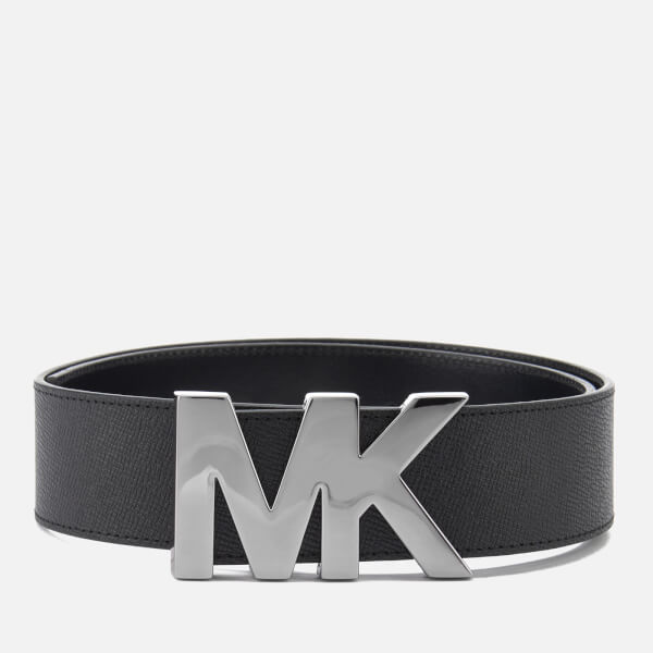 Michael Kors Men's MK Logo Belt Black