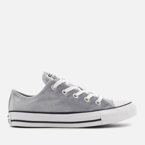 Converse Women's Chuck Taylor All Star Ox Trainers - Wolf Grey/White ...