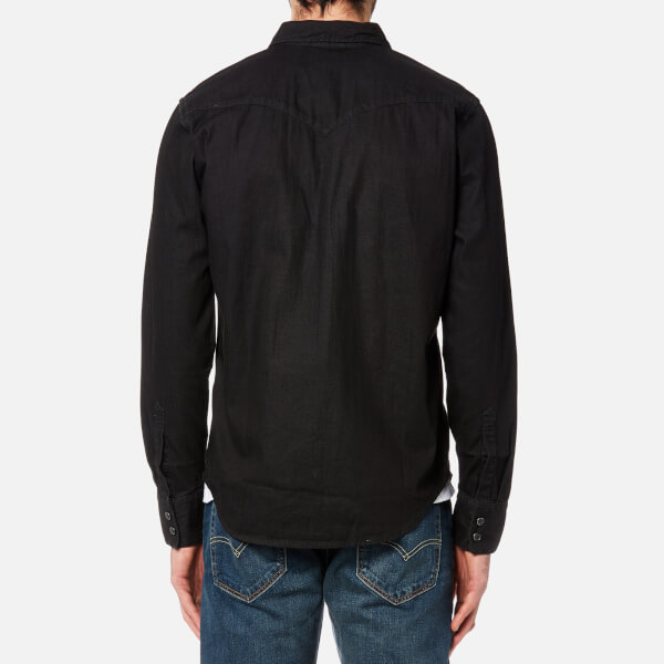 Levi's Men's Barstow Western Shirt - Black Mens Clothing | TheHut.com