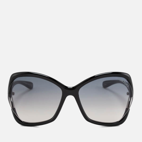 Tom Ford Women's Astrid Oversized Sunglasses - Black/Gradient Smoke ...