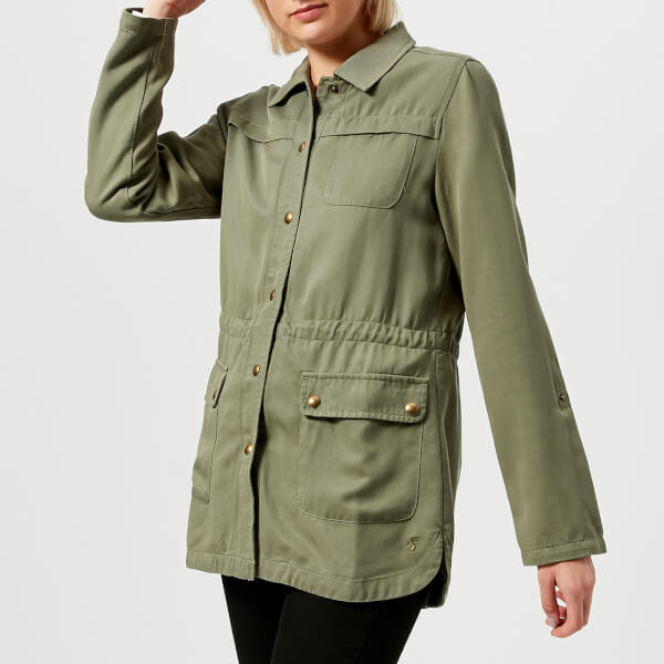 Joules Women's Cassidy Safari Jacket Soft Khaki Womens Clothing