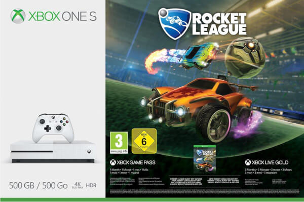 Xbox One S 500GB with Rocket League & 3 Months Xbox Live 