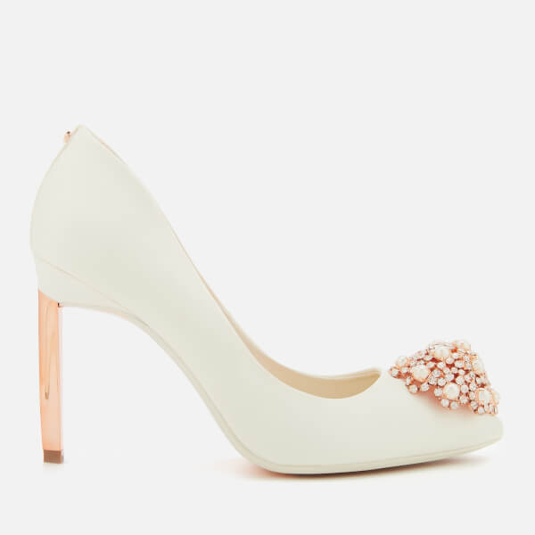 Ted Baker Women's Peetch 2 Satin Court Shoes - Ivory