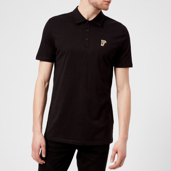 Versace Collection Men's Basic Polo Shirt - Black Clothing | TheHut.com
