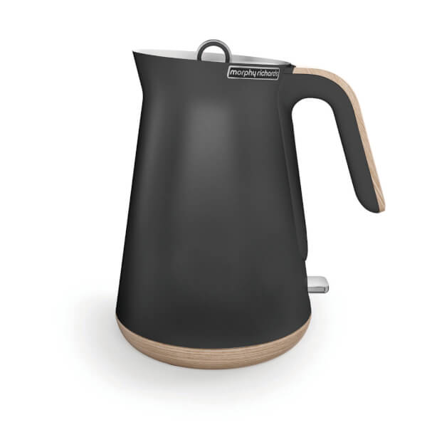 Morphy Richards Aspect Steel Jug Kettle Titanium/Wood Homeware