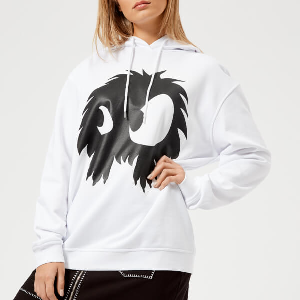 McQ Alexander McQueen Women's Boyfriend Chester Monster Hoodie - Optic White - Free UK Delivery 