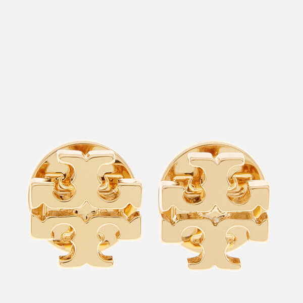 Tory Burch Women's Logo Stud Earrings - Gold