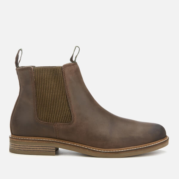 Barbour Men's Farsley Leather Chelsea Boots - Choco Clothing | TheHut.com