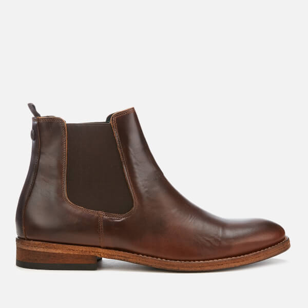 Barbour Men's Bedlington Leather Chelsea Boots - Mahogany | FREE UK ...