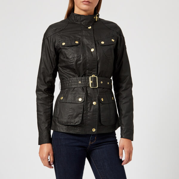 Barbour International Women's International Anglesey Wax Jacket Black
