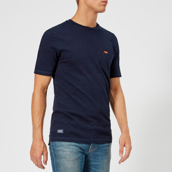 Superdry Men's Dry Originals Pocket Short Sleeve T-Shirt - Denim Blue ...