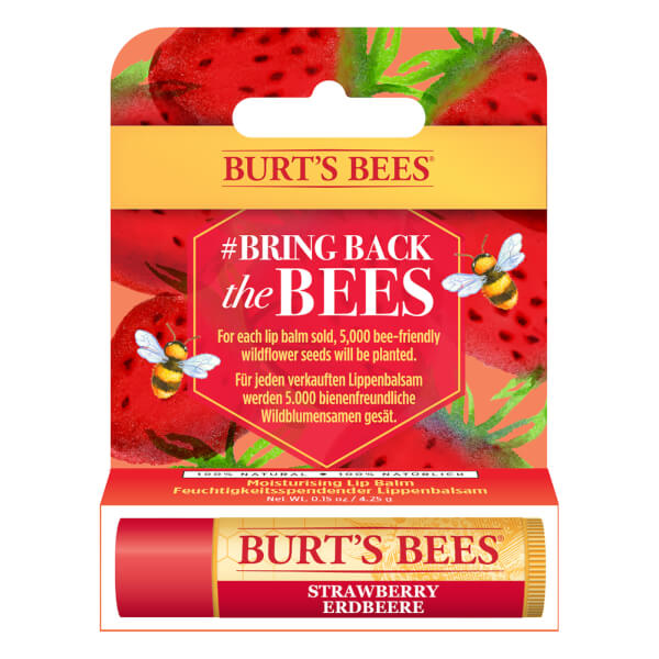 Burt's Bees Strawberry Limited Edition Bring Back the Bees Lip Balm