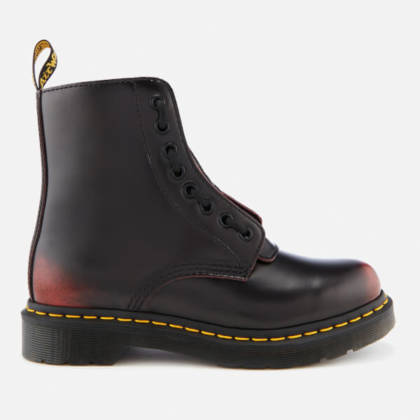 dr martens with zipper in front