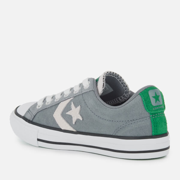 grey and green converse