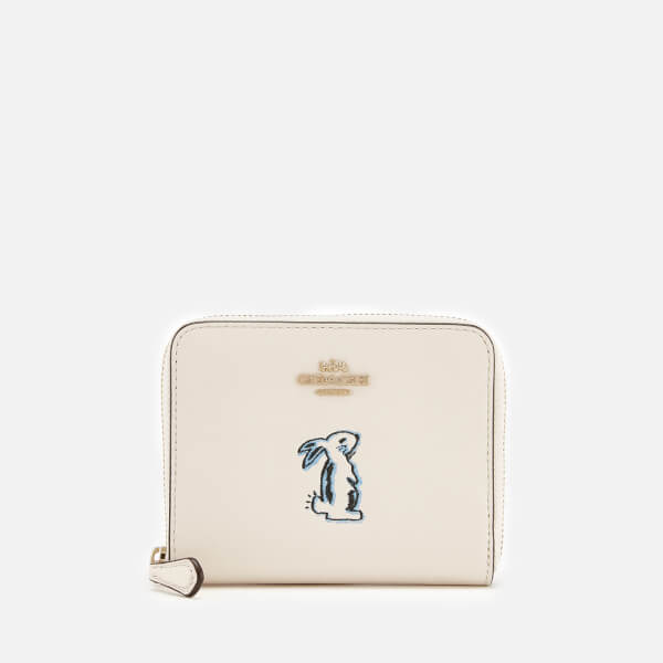 Coach Women&#39;s Selena Bunny Small Zip Around Purse - Chalk - Free UK Delivery over £50