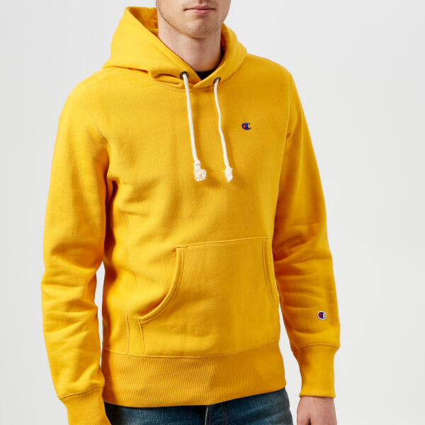 Champion Men's Overhead Hoodie - Yellow - Free UK Delivery over £50