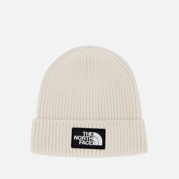 The North Face Tnf Logo Box Cuffed Beanie Vintage White Clothing