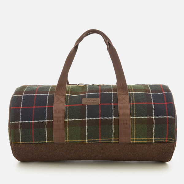 tartan holdall bag