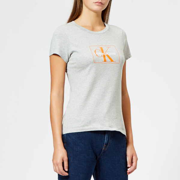 Download Calvin Klein Women's Outline Monogram Slim Fit T-Shirt ...