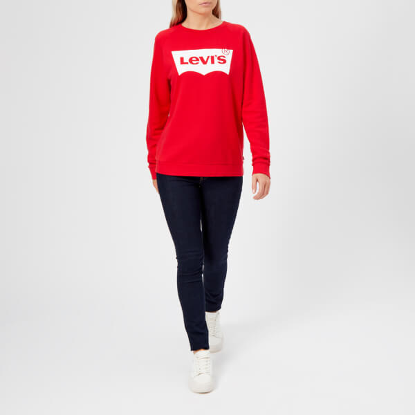 Levi's Women's Relaxed Graphic Crew Neck Jumper Better Fleece