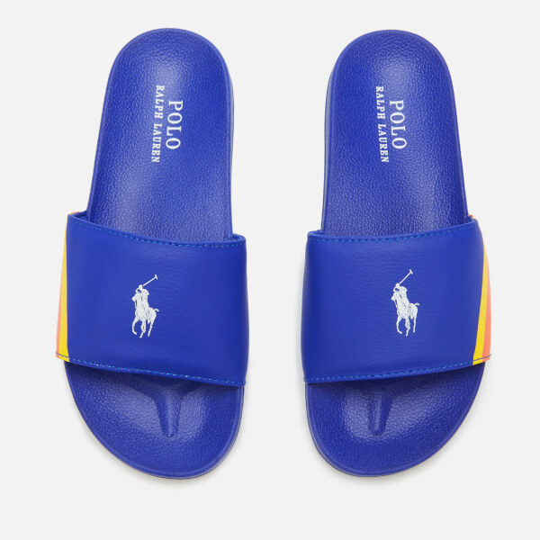Polo Ralph Lauren Kids' Fletcher Slide Sandals - Royal/White PP Junior ...