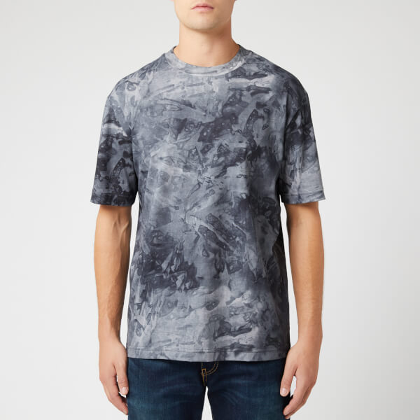 BOSS Men's Taive Allover Marble T-Shirt - Concrete Camo BOSS Men's Taive Allover Marble T-Shirt - Concrete Camo