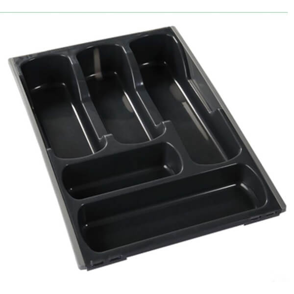 Curver Urban Plastic Expandable Cutlery Tray Black Homebase