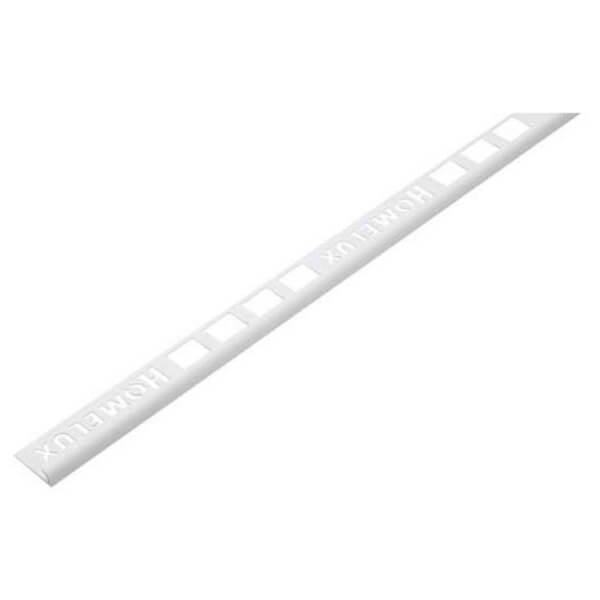 Homelux 9mm Round Edge PVC Tile Trim White 1.83m Homebase