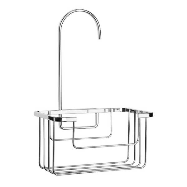 Croydex HookOver Riser Rail Basket/Shower Caddy Chrome Homebase