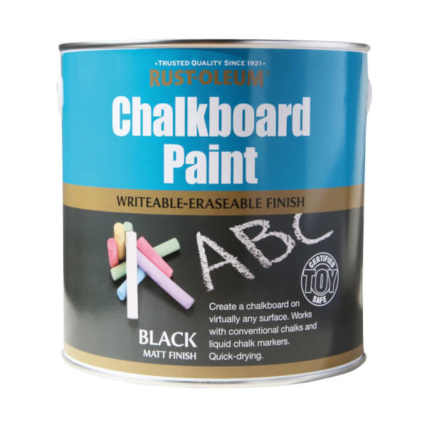 RustOleum Black Chalkboard Paint 2.5L Homebase