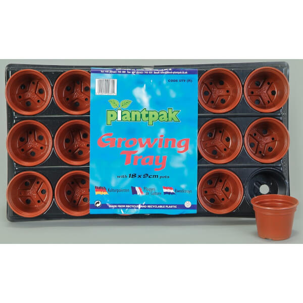 Growing Tray 18 x 9cm Pots Homebase
