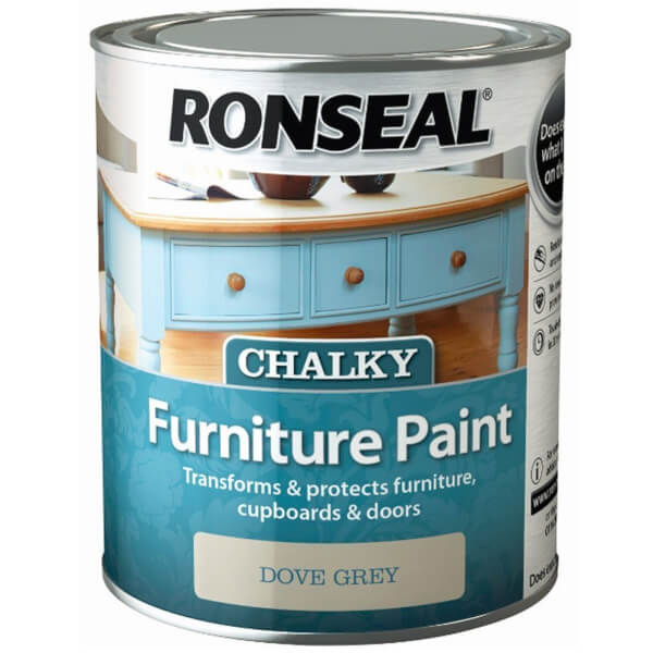 Ronseal Chalk Paint Dove Grey 750ml Homebase