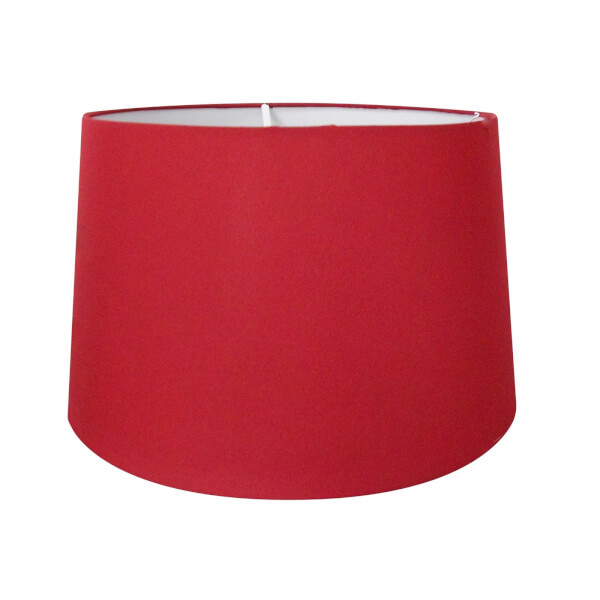 Taper Lamp Shade 30cm Red Homebase