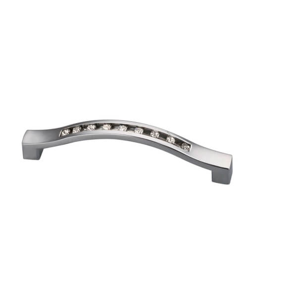 Diamond Studded Handle Chrome 96mm Homebase