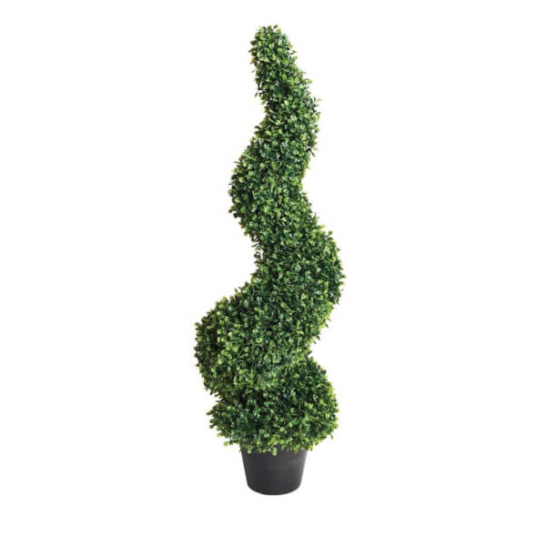 Small Spiral Artificial Topiary Tree Homebase