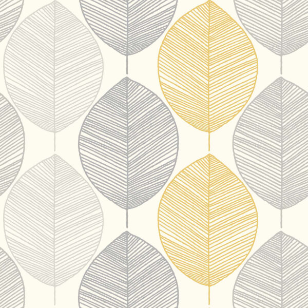 Arthouse Scandi Leaf Smooth Glitter Yellow And Grey Wallpaper Homebase This geometric wallpaper boasts colors. arthouse scandi leaf smooth glitter yellow and grey wallpaper