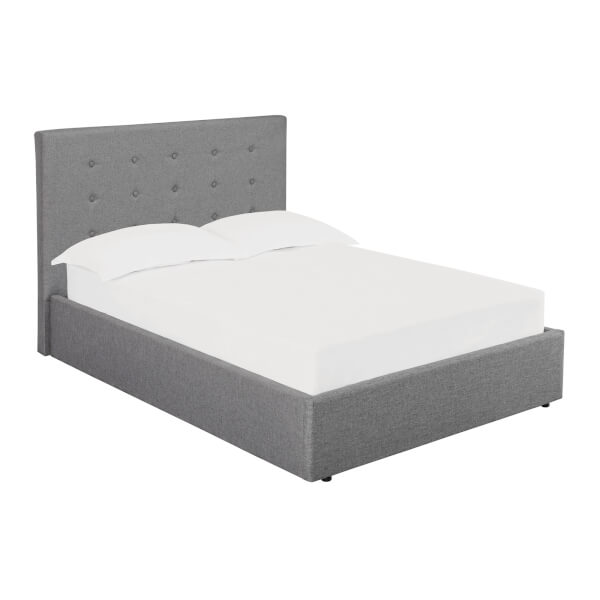 Lucca Double Bed Grey Homebase