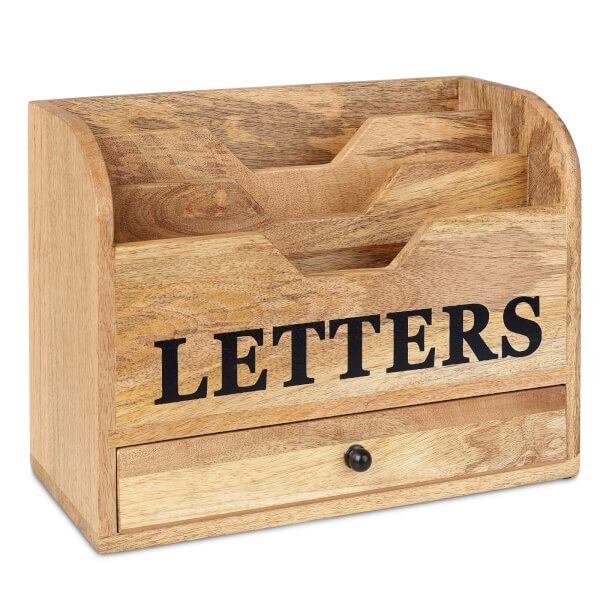 Wood Letter Holder Homebase