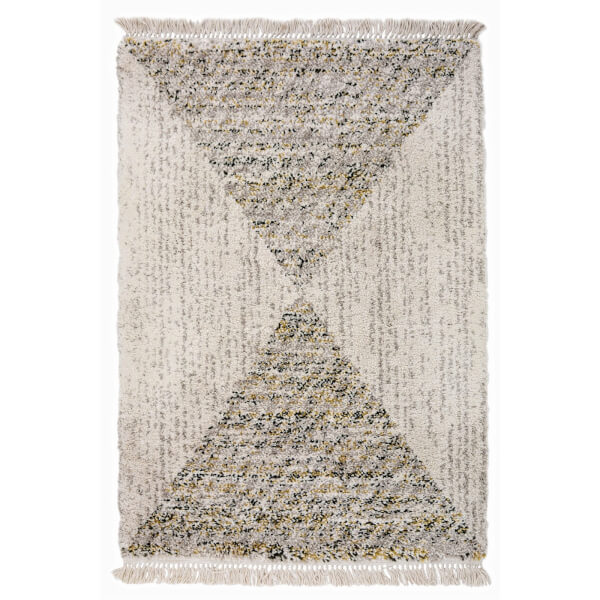 Safi Fringed Pyramid Natural Rug 120 x 170cm Homebase