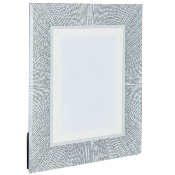 Glitter Picture Frame 7 x 5 Silver Homebase