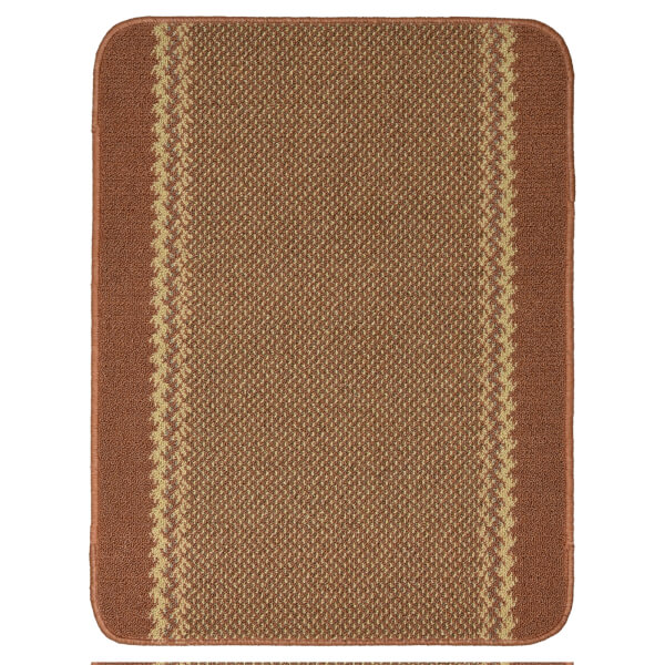 Richmond washable mat Terracotta Homebase