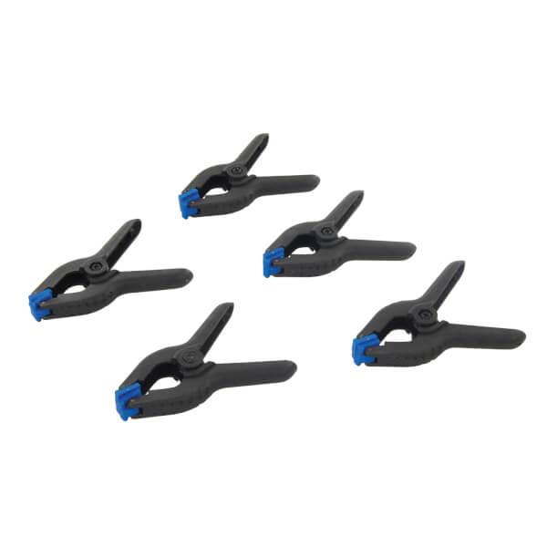 Pack of 5 Spring Clamps 30mm Jaw Homebase