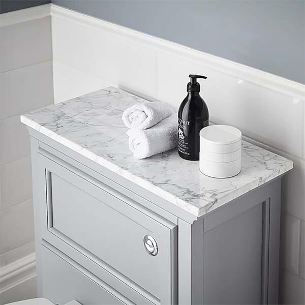 Bathstore Savoy Toilet Worktop Carrara Marble Homebase