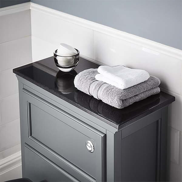 Bathstore Savoy Toilet Worktop Black Granite Marble Homebase