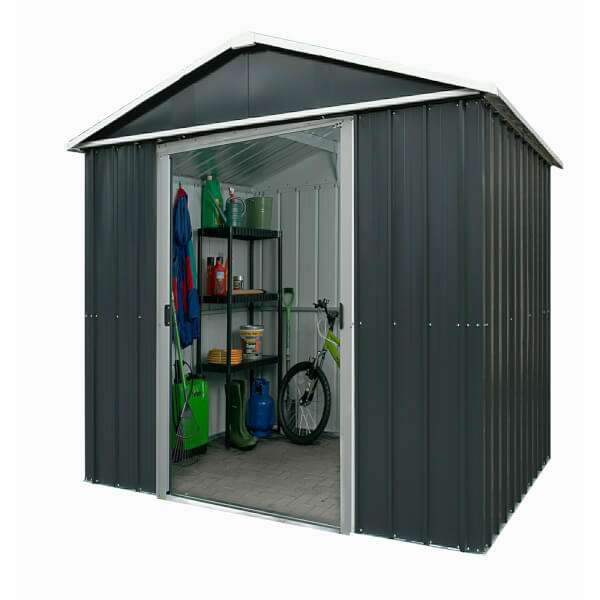 6x4.5ft yardmaster metal apex shed homebase