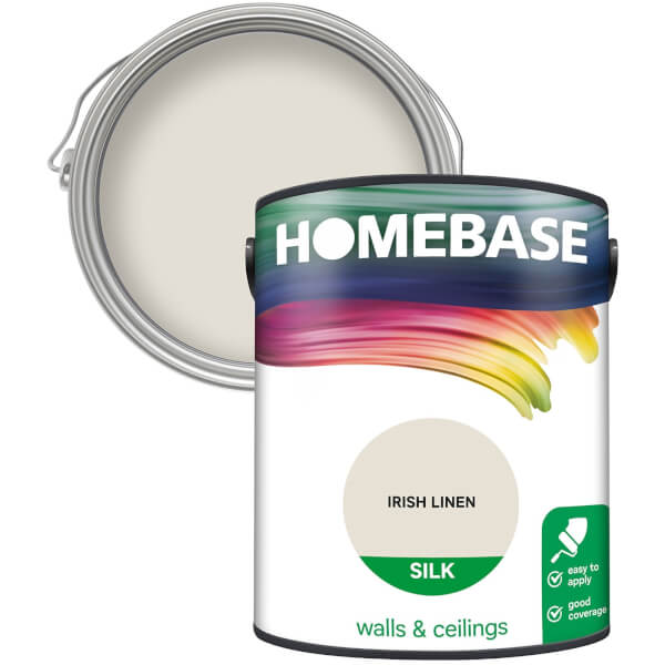 Homebase Silk Paint Irish Linen 5L Homebase