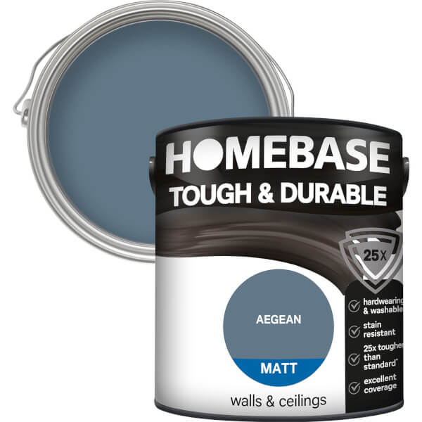 Homebase Tough & Durable Matt Paint Aegean 2.5L Homebase